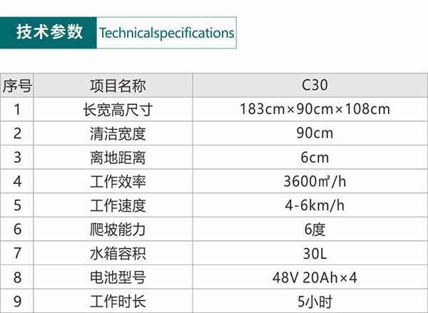 电动同心尘推车C30